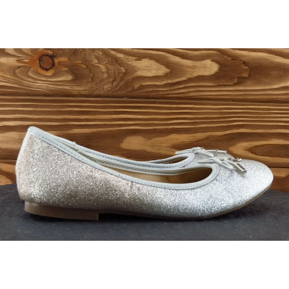 Circus by Sam Edelman Youth Girls Shoes Size 3 M Silver Ballet‎ Flats Synthetic